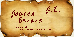 Jovica Brisić vizit kartica